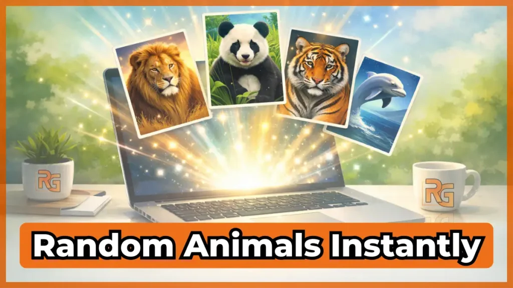 Random Animal Name 1 random animal generator tool generating animals instantly from a laptop.