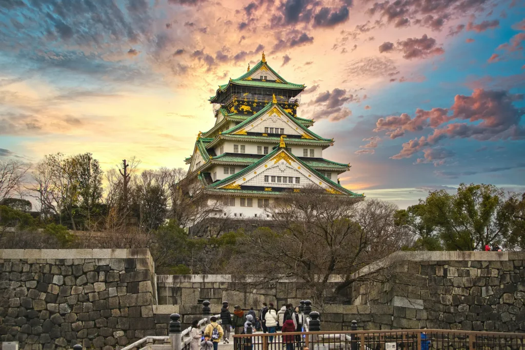 osaka castle japan famous landmark travel destination cultural city japan