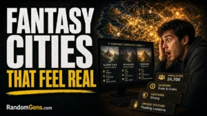 Fantasy Cities That Feel Real - Not random syllables